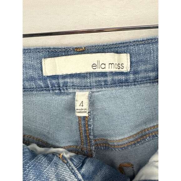 Ella Moss Womens Light Blue Slim Fit Jeans Size 4 Mid-Rise Denim Comfortable Eve - Picture 6 of 7